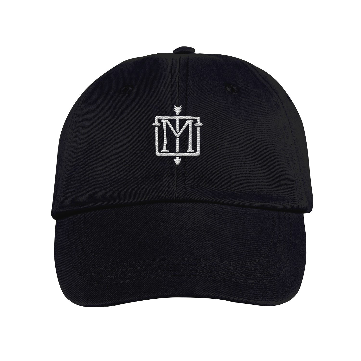 M Emblem Black Dad Hat