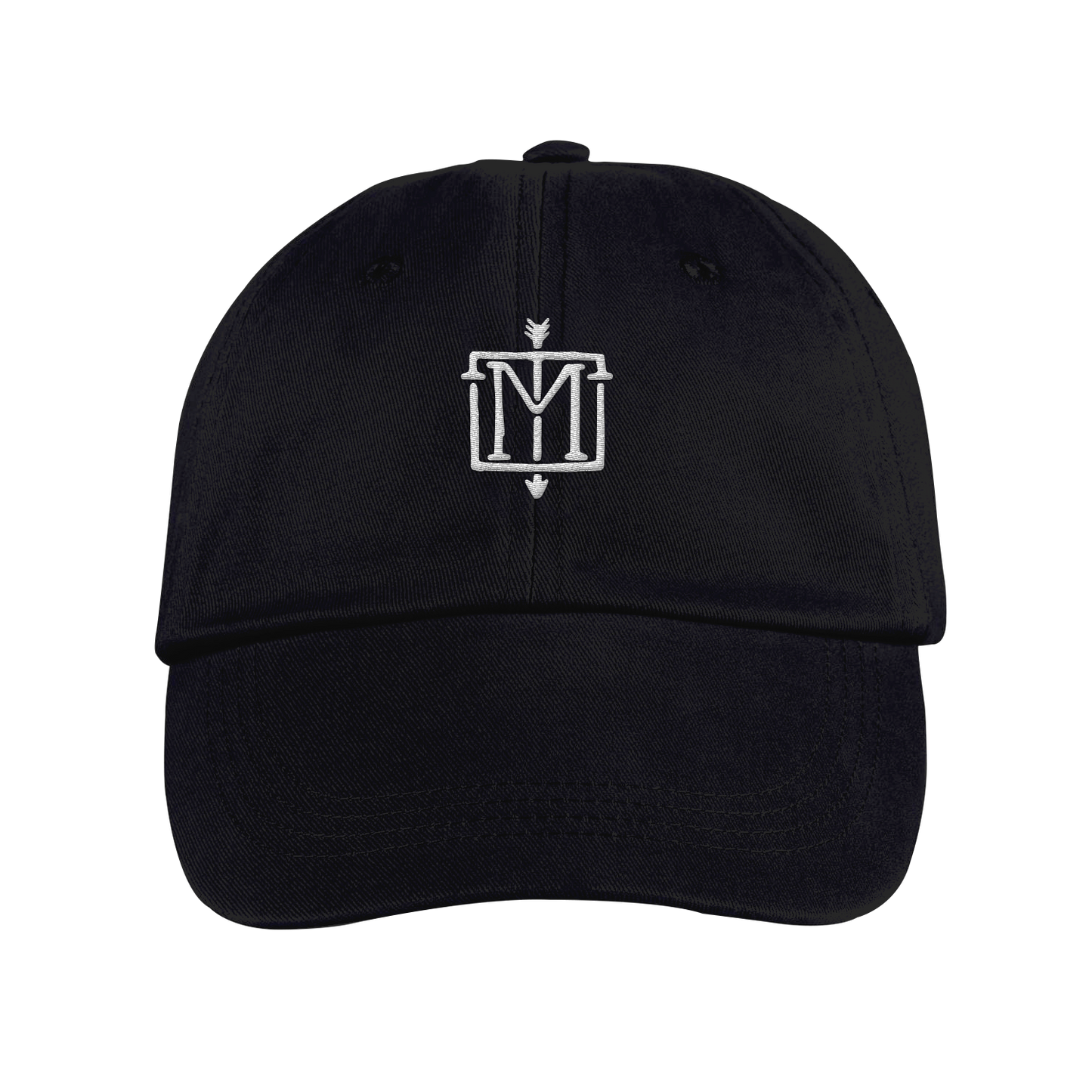 M Emblem Black Dad Hat
